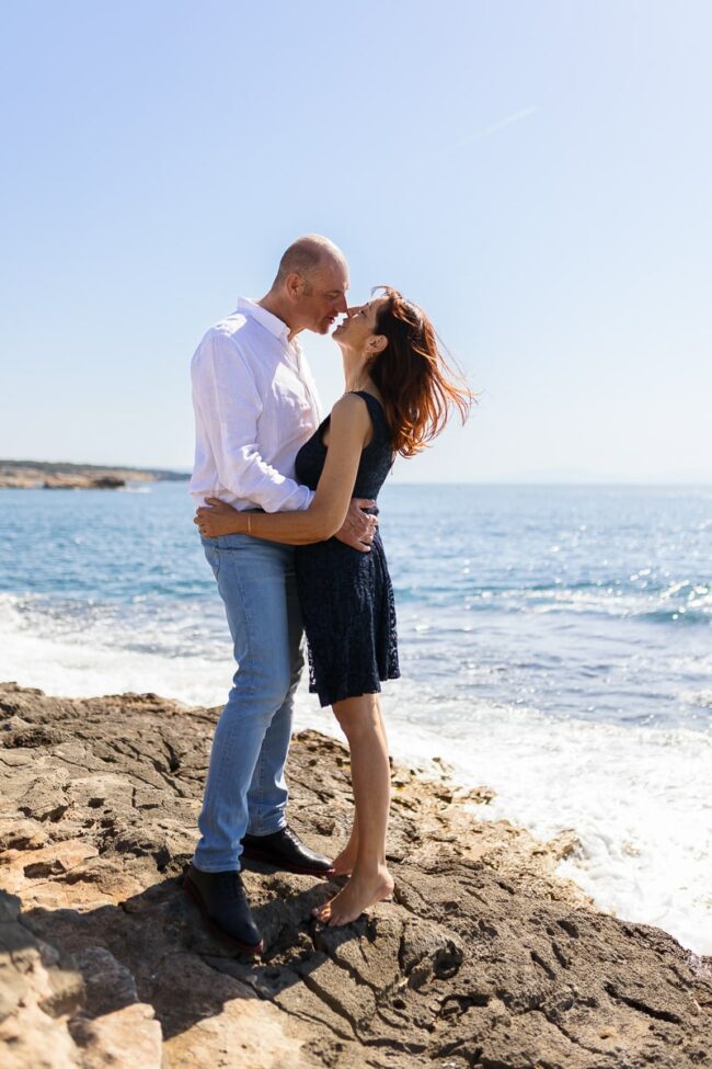 Séance couple bord de mer à Istres