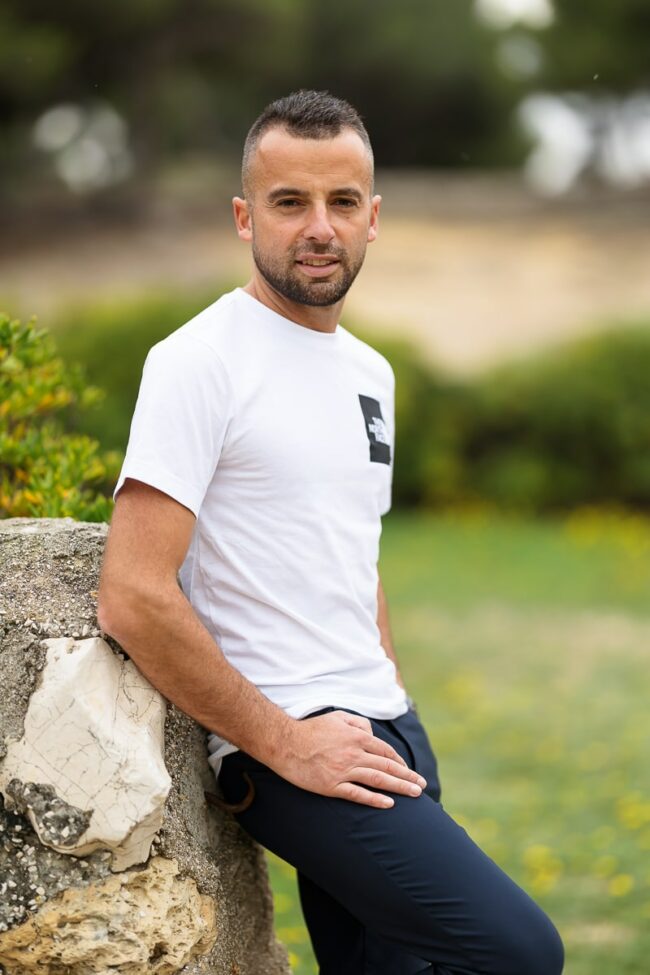 Photographe portrait en fin de journée