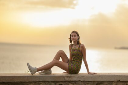 Portrait dans les champs à Aix