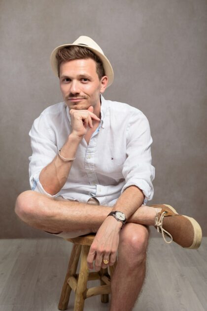 Séance photo portrait en colline à Martigues