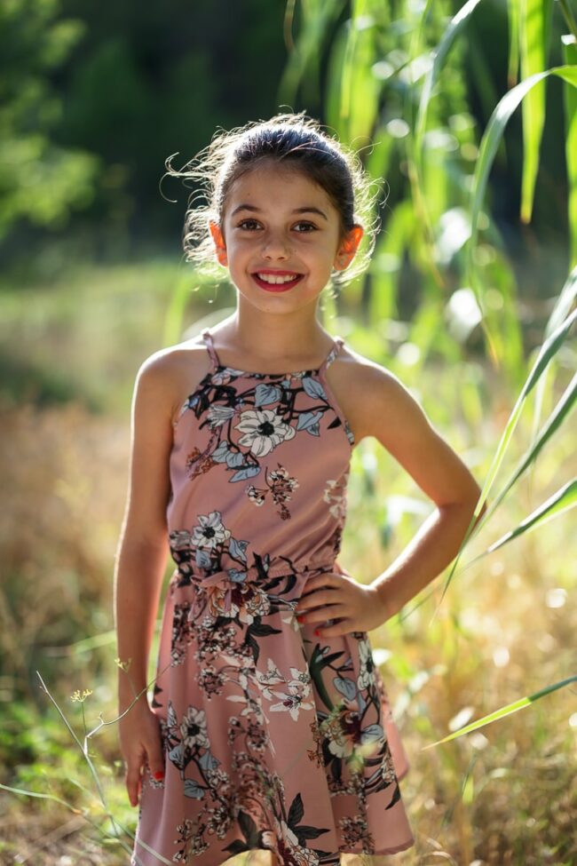 Shooting photo enfant nature à Salon-de-Provence