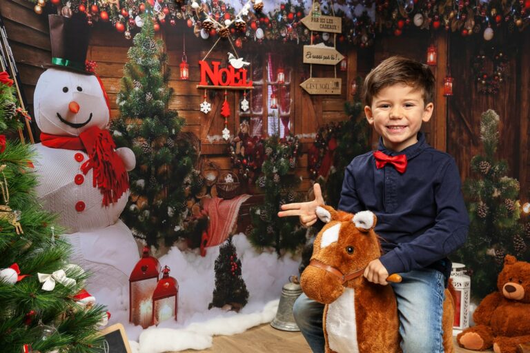 Bonhomme de neige séance photo Aix en Provence