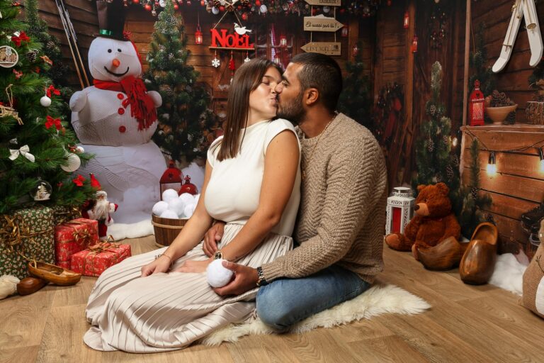 Bonhomme de neige séance photo Vitrolles