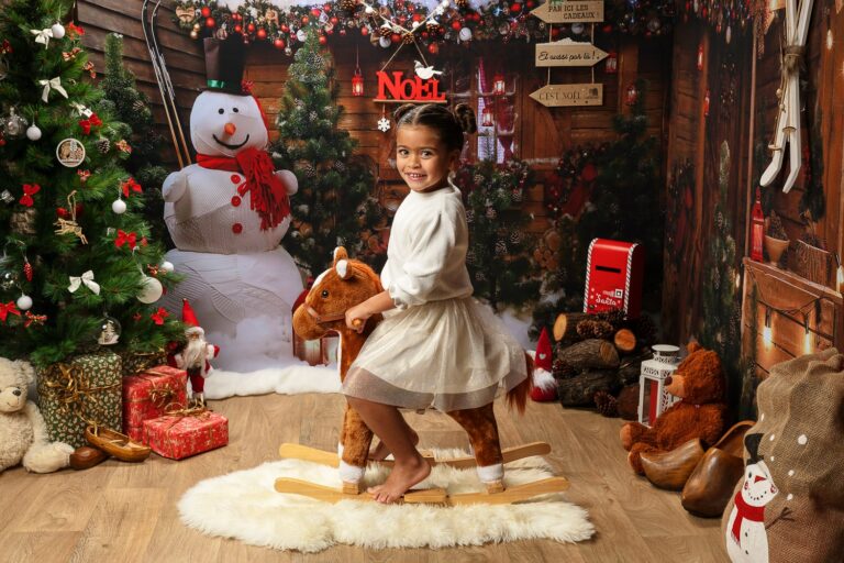 Décor de Noël pour séance photo Istres