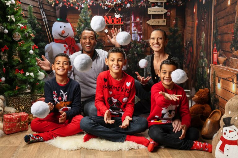 Noël en famille séance photo Chateauneuf les Martigues