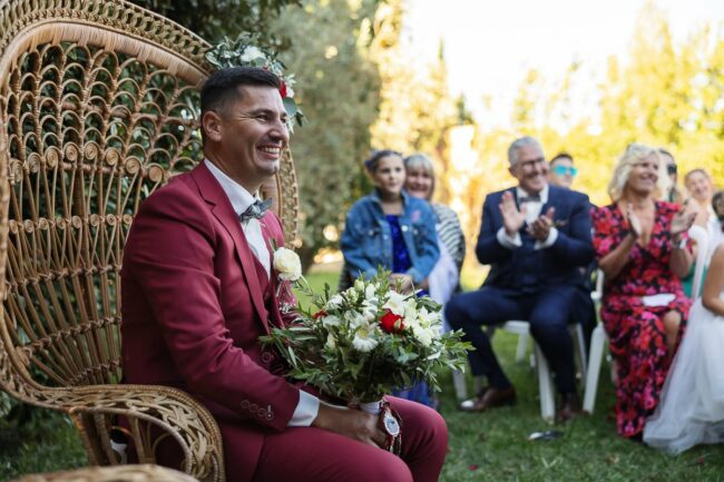 Photo couple cérémonie laïque Vitrolles