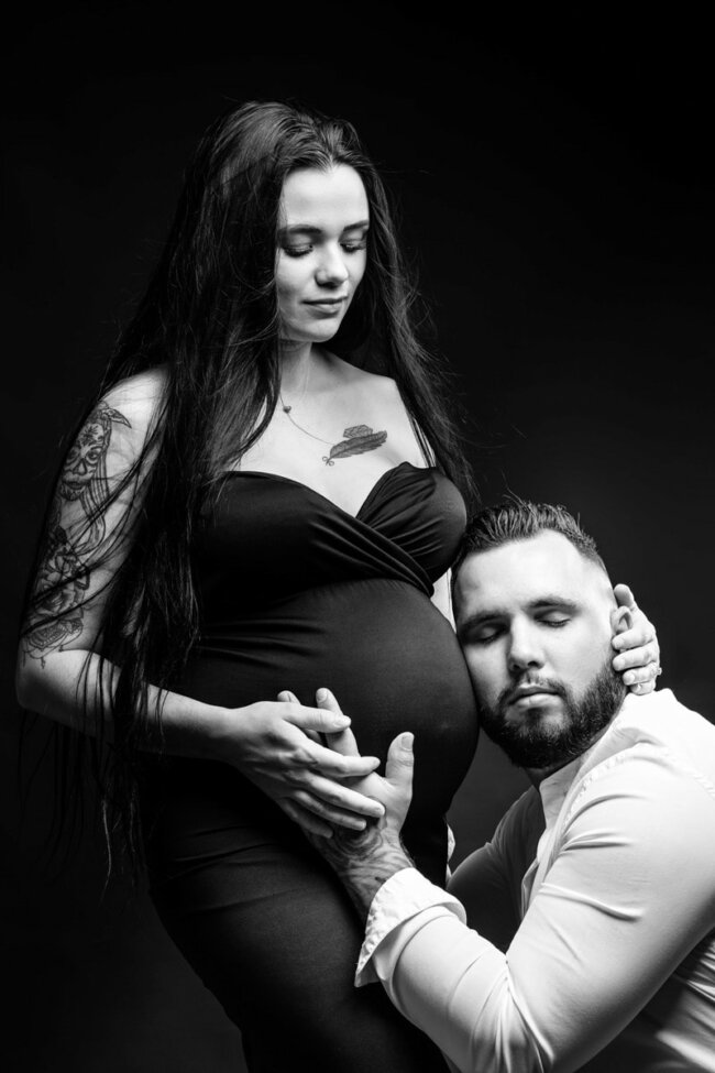 Photographe grossesse en couple Marseille