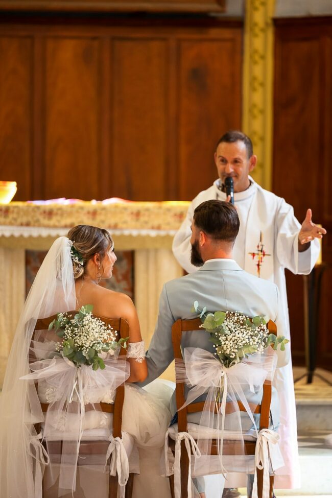 Photographe mariage cérémonie religieuse Côte Bleue