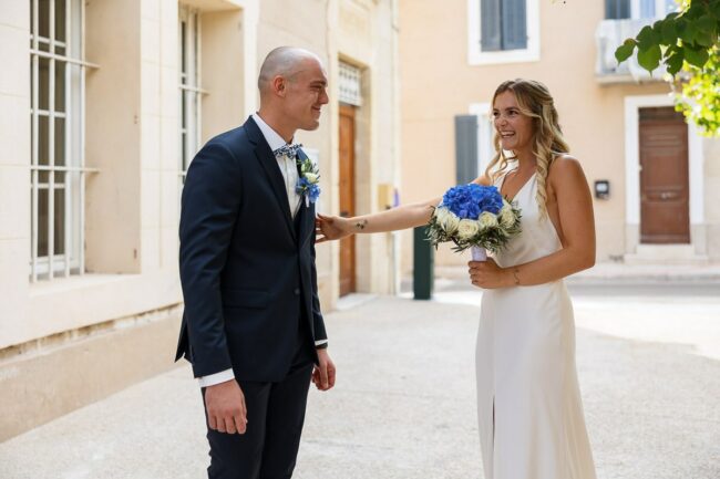 Reportage photo mariage cérémonie civile Marignane
