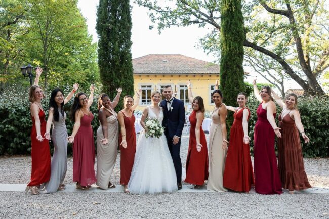 Photo mariage amis réunis Sausset-les-Pins