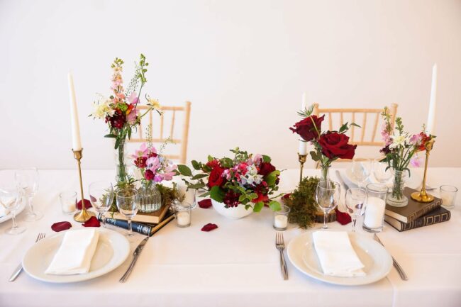 Photo mariage mise en place élégante Simiane-Collongue