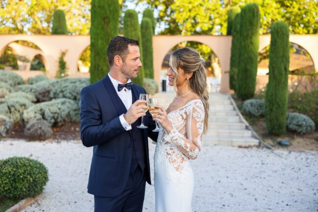 Photo mariage réception extérieure Salon-de-Provence