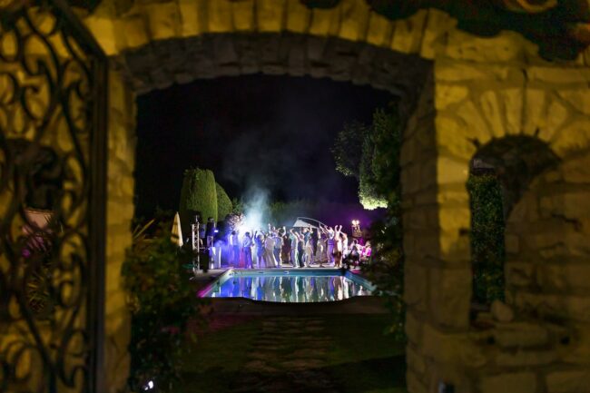 Photo soirée mariage lumières et couleurs Fos-sur-Mer