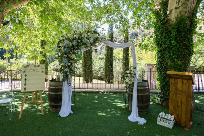 Photographe décoration florale suspendue Septèmes-les-Vallons