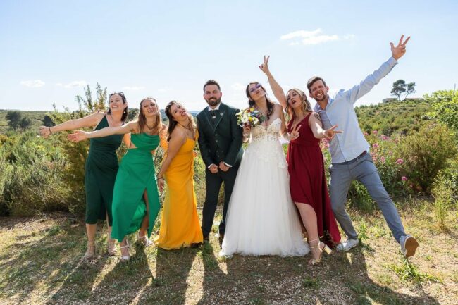 Photographe mariage photo de groupe Aix-en-Provence