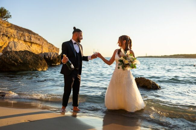 Photographe mariage plage Sausset