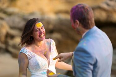 Photographie after wedding bord de l’eau Côte Bleue