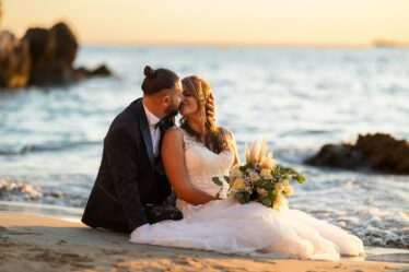 Photographie after wedding lumière dorée Côte Bleue