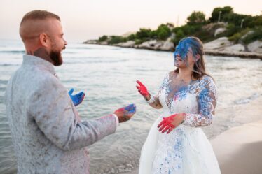 Photographie mariage coucher de soleil plage Carry