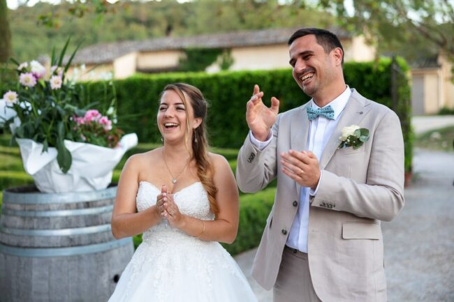 Reportage photo cocktail mariage au coucher du soleil Fos-sur-Mer