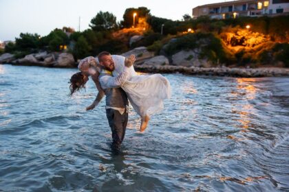Reportage photo day after plage coucher de soleil plage Martigues