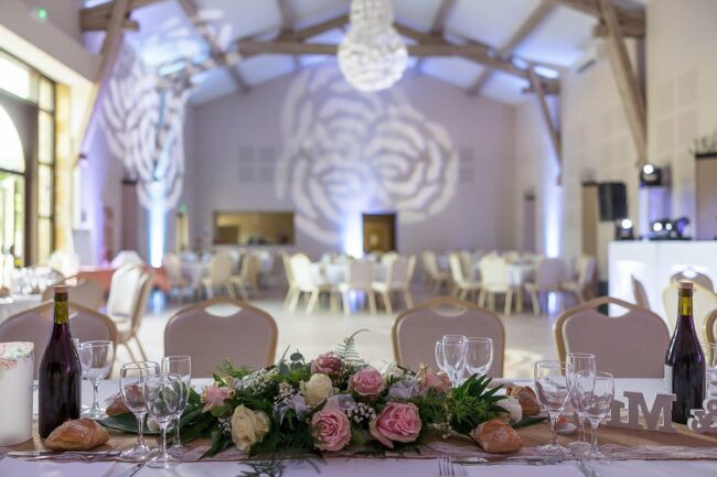 Reportage photo mariage centre de table Aix en Provence