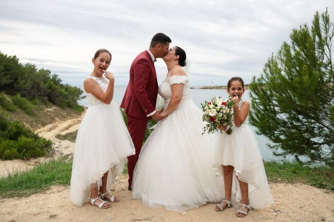 Séance photo after wedding ambiance coucher de soleil