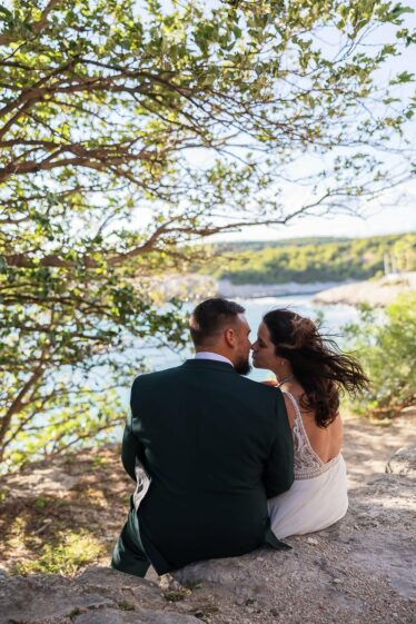 Séance photo mariage mer Sausset