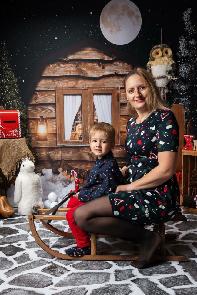 Mini séance Noël en studio à Marseille