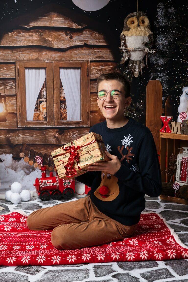 Mini séance photo Noël chaleureuse à Vitrolles